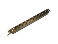 BACHMANN 48,3cm 19Zoll Steckdosenleiste 9 fach ohne Schalter schwarz 333506 Preisvergleich