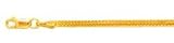 14k Gold Triple Strand Wheat Chain- 16 or 18 IN