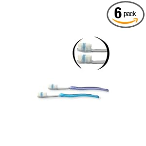 Oral-B Indicator Contour Clean Medium Bristle Toothbrush Value Pack 2 Count (Pack of 6)