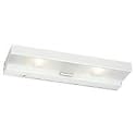 Sea Gull Lighting 98122-15 Ambiance Two-Light Under cabinet Halogen Task Light with Frosted Glass, White