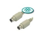 1001Cables - Cable Extension PS2 Mouse/Keyboard - Male to Male 2m