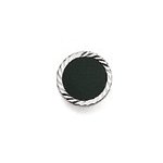 14K White Gold and Onyx Tie Tack.