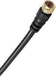 Petra Screw-On Video Connecting Cable (15 Ft, Gold Connectors)