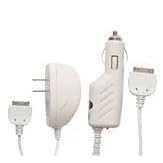 Kroo Ipod (White) Car Charger Cigerette Lighter Adapter + Home Travel Charger by... by 