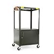 ALERA Adjustable Steel Monitor Cart