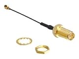 DELOCK WLANz Anschl. RP-SMA Jack z. Einb. 50mm