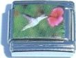 Clearly Charming Hummingbird & Flower Italian Charm Bracelet Link