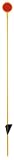 Incom RE1608 4-Foot Driveway Marker, Red