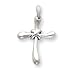 Sterling Silver Freeform Cross with X Center Pendant with 20 Inch Sterling Silver Chain