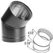 6" Dura-Vent DVL Double-Wall 45-Degree Sectioned, Non-Adjustable Elbow
