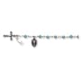 Sterling Silver / Turquoise Rosary Bracelet - 7 Inch