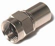 Steren Weather-Sealed F Connector with TaperSeal Compression Sleeve