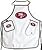 San Francisco 49ers Grilling BBQ 3 Piece Utensil Set and 3 Piece BBQ Apron Set