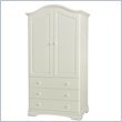 DaVinci Anastasia Baby Nursery Armoire in Antique White