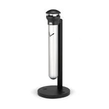 Rubbermaid Commercial Infinity 9W31 1.3 gallon Capacity, 15-1/2" Width x 39-5/8" Height, Black Stainless Steel Base-Mount Smoking Receptacle