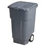 Rubbermaid Square Brute 50-Gallon Big Wheel Container, Gray