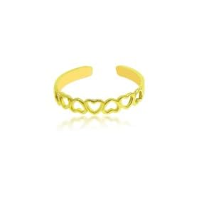 Open Heart Toe Ring in 14K Yellow Gold by 