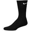 Nike Men's Performance Moisture Wicking Crew Socks 6 Pack - Shoe Size: 8-12 Black