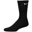 Nike Men's Performance Moisture Wicking Crew Socks 6 Pack - Shoe Size: 8-12 Black