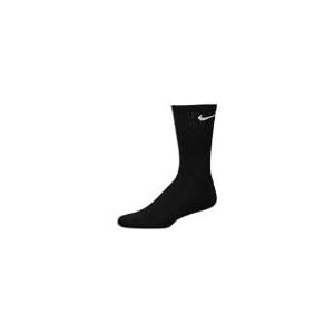 Nike Men's Performance Moisture Wicking Crew Socks 6 Pack - Shoe Size: 8-12 Black