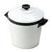 Hormel Three-Quart Ice Bucket and Lid, White w/Black Trim
