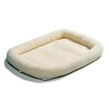Midwest 40236 36-By-23-Inch Quiet Time Bolster Pet Bed, Fleece