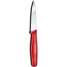 FORSCHNER 24 Piece 3-1/4-inch Straight Paring Knife Set Red Handles Model 46662