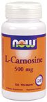 L-Carnosine by NOW Foods - Mental Fitness (500 mg - 100 Vegetarian Capsules)
