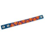 Superman Shield Logo Snap-On Rubber Wristband Bracelet