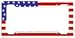USA Patriotic #1 License Plate Frame (Made of Plastic)