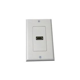 Petra PET0463 Single HDMI Wall Plate (White)
