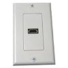 Petra PET0463 Single HDMI Wall Plate (White)