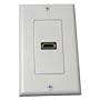 Petra PET0463 Single HDMI Wall Plate (White)