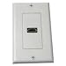 Petra PET0463 Single HDMI Wall Plate (White)