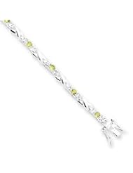 Sterling Silver Peridot Bracelet