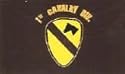 1st Cavalry Flag Polyester 3 ft. x 5 ft. - Black