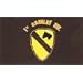 1st Cavalry Flag Polyester 3 ft. x 5 ft. - Black
