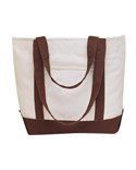 Econscious Organic Cotton Boat Tote Handbag - Natural/Earth