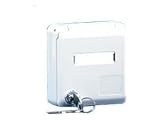 BTR E-DAT modul IP44S UP-Geh. ws. Cat.6, unbestueckt abschliessbare IP44 Dose,zwei Schluessel, Aufnahme von zwei E-DAT modul Cat.6