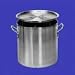 Stock Pot, 100 Qt. Without Cover, 20 Diam. X 18-1/4 D, Standard Weight, Blue Label, Black Professional Series, 3004 Aluminum Alloy, 8 Gauge, Nsf