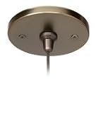 LBL Lighting CK001I-FJ 4.25 Round Flush 12V Fusion Jack Canopy For Single Pendant Mounting Finish: Satin Nickel, Voltage: 120V in/24V out