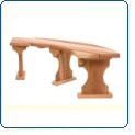 All Things Cedar QR60 Quarter Round Backless Bench (Partially Assembled)