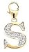 14k Gold Diamond Initial S Charm (1/10 cttw)
