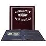 BCW - BURGUNDY Currency Portfolio - (Dollar Bill Combo Storage Album) - Currency and Coin Collecting Supplies