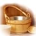Sauna Accessories - Wooden Pail and Bucket Liner ACCES-FIN-108S