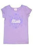 Hawaiian Kid's T-Shirt Purple Plumeria Princess Large