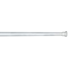 WENKO 19208100 Teleskop-Duschstange - Aluminium, � 2 cm, 110-185 cm, Chrom