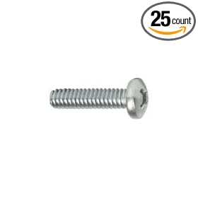 M6-1.00X16 Phillips Pan Head Machine Screw (25 count)