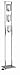 Lite Source LS-9267PS/FRO Ladder 3-Lite Floor Lamp, Polished Steel with Double Glass Shade