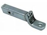 40172 DrawTite Class 3 and 4 (2 inch) Trailer Receiver Hitch Stainless Steel Ball Mount/Drawbar - 6,000 lbs. GTW, 1 inch Ball Hole, 9 inch Length, 3/4 inch Rise, 2 inch Drop